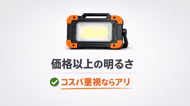 TEMU LEDライトのレビュー結論まとめ画像